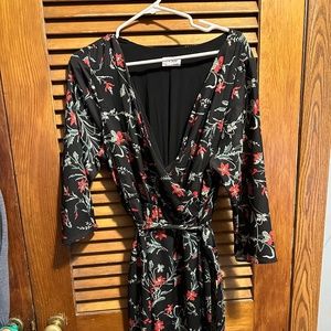 Love, Sadie floral tie front dress